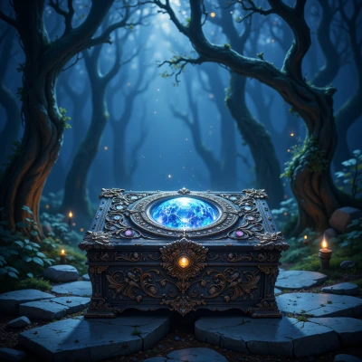 Moonlit Mosaic Box