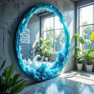 Mindful Mosaic Mirror