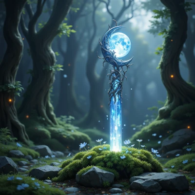 Moonlit Chakra Wand