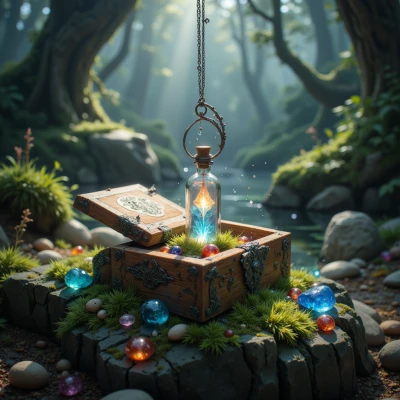 Moonlit Seed Pod Necklace