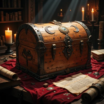 Moonlit Quill Box