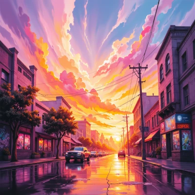 Sunset Canvas