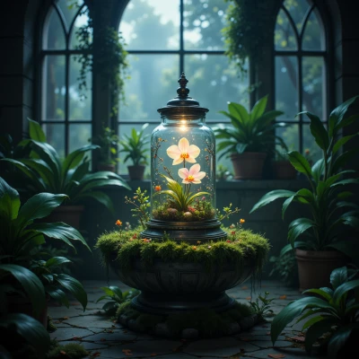 Luminous Bloom Jar