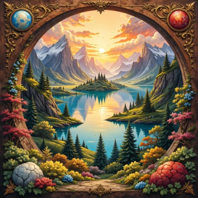 Terra Map Tapestry