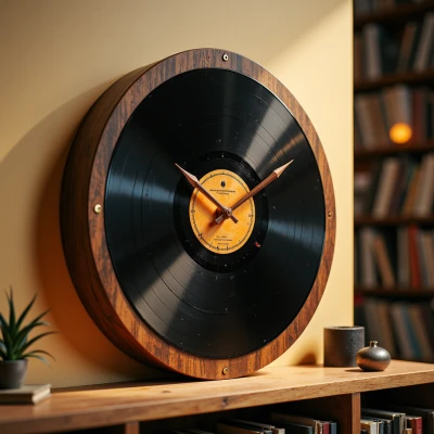 Vinyl Record Wall Clock