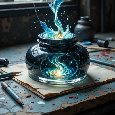 Chaotic Ink Vortex