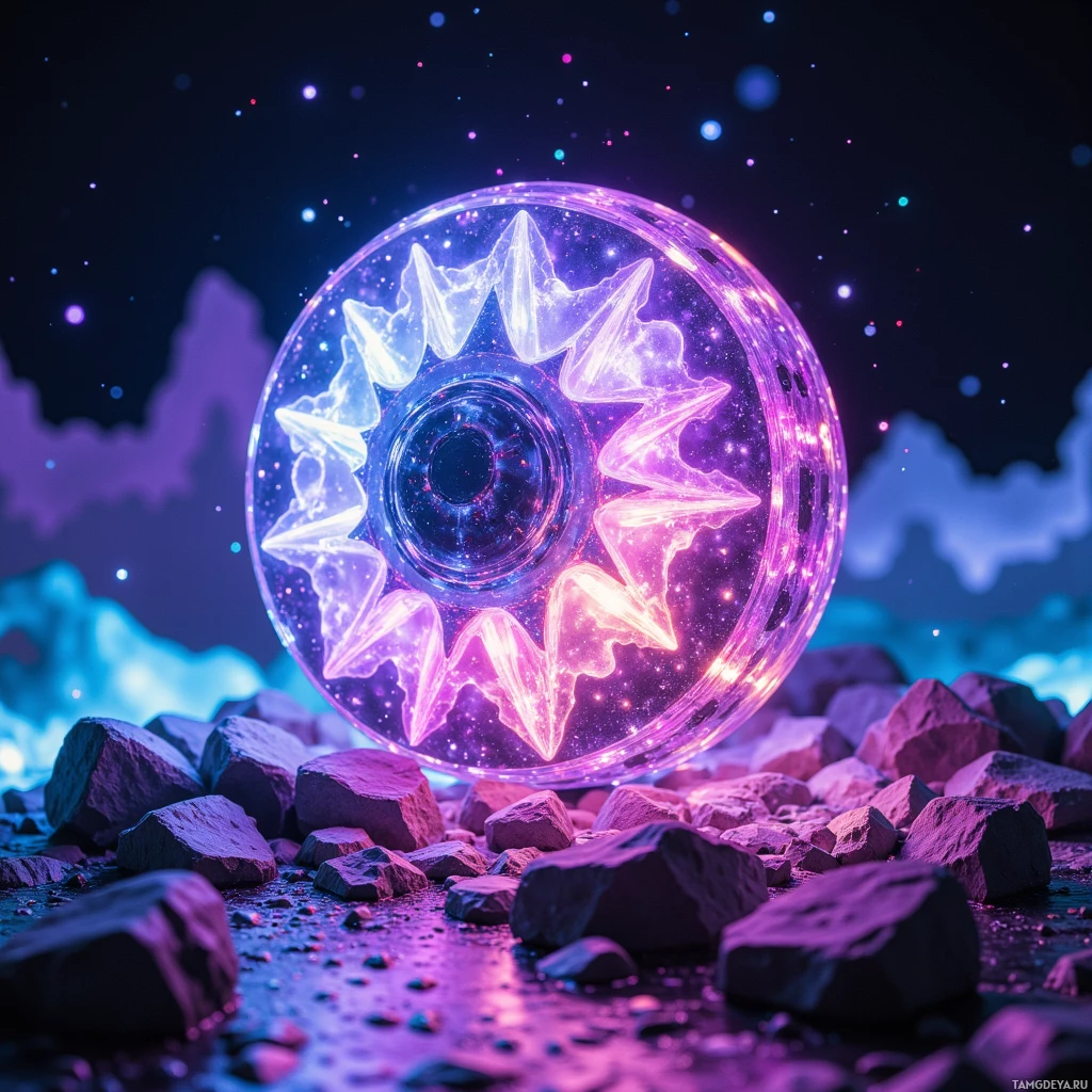 Semi-abstract image with many empty light space at center of beautiful background, that is suitable for the post:  I just got my hands on the EchoSphere, a translucent crystal synthesizer that glows with color as it morphs sounds into a living kaleidoscope. Its surface is a glass pane that reacts to touch, turning my mood into swirling light, while the embedded micro‑speakers produce sonic textures that feel like liquid paint. The thing is portable, yet its modular circuitry lets me layer synth patches and sculpt timbres until they bleed into each other like a storm of color, and its precision pushes me toward perfectionistic detail. I can’t wait to weave this into my next studio session and see how it amplifies my experimental flow #art #tech #sound 🎶