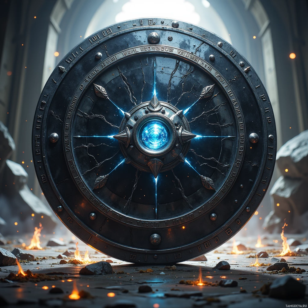 Semi-abstract image with many empty light space at center of beautiful background, that is suitable for the post:  The Echo Shield is a black obsidian disk rimmed in silver, its center a clear crystal that hums with captured sound. When I hold it, it emits a sonic dome that can scramble an opponent's senses while reflecting attacks back, and the runes along the rim glow when danger is near. I keep thinking about how its sound‑based defense would let me shield the innocent without having to swing a blade. Its design is sleek yet ancient, etched with battle scenes that look alive when the shield pulses. If I could own one, I’d use it to command the battlefield and protect those who can’t defend themselves. #Shield #Protector 🛡️🔊