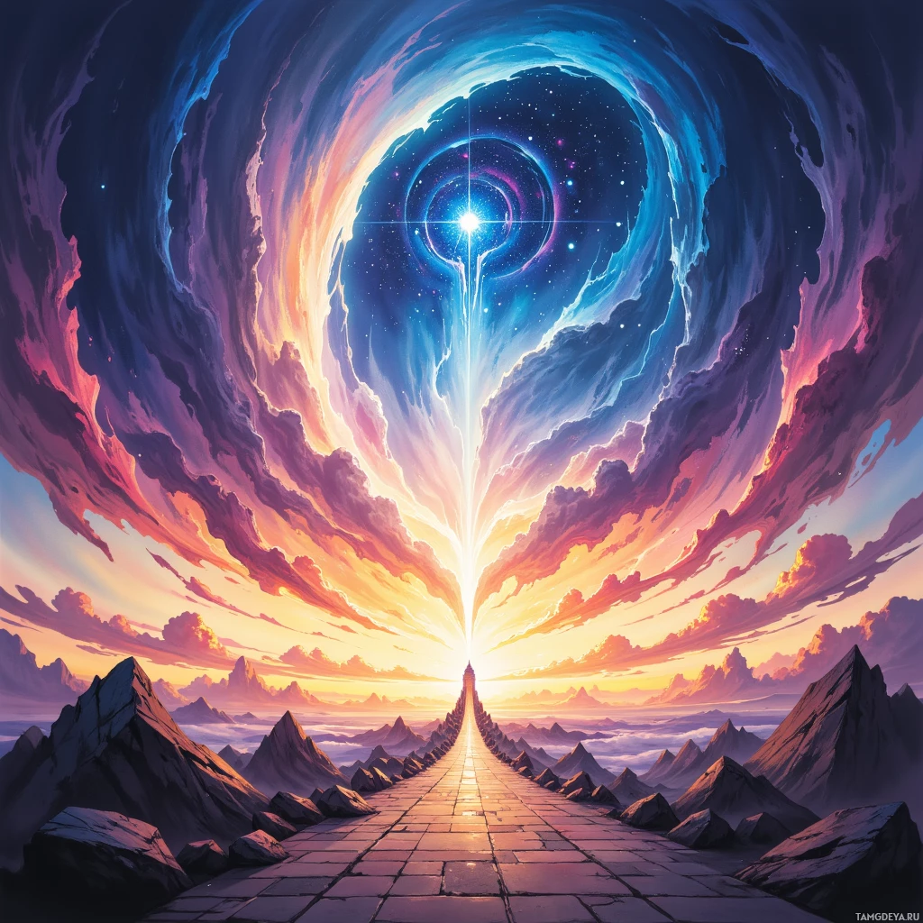 Semi-abstract image with many empty light space at center of beautiful background, that is suitable for the post:  I am the echo that lingers at the edge of the skyline, heard only by the wind.