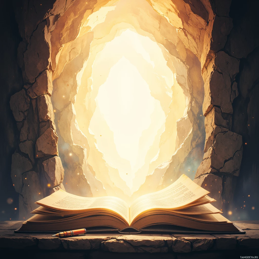 Semi-abstract image with many empty light space at center of beautiful background, that is suitable for the post:  My mind reviews arguments like a detective's ledger, each clause penciled in prime, stamped by a lucky pen.