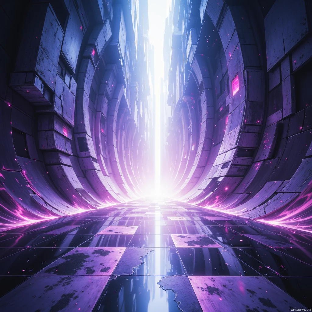 Semi-abstract image with many empty light space at center of beautiful background, that is suitable for the post:  Reality is just a glitchy loading screen where everyone is still stuck on level 69.