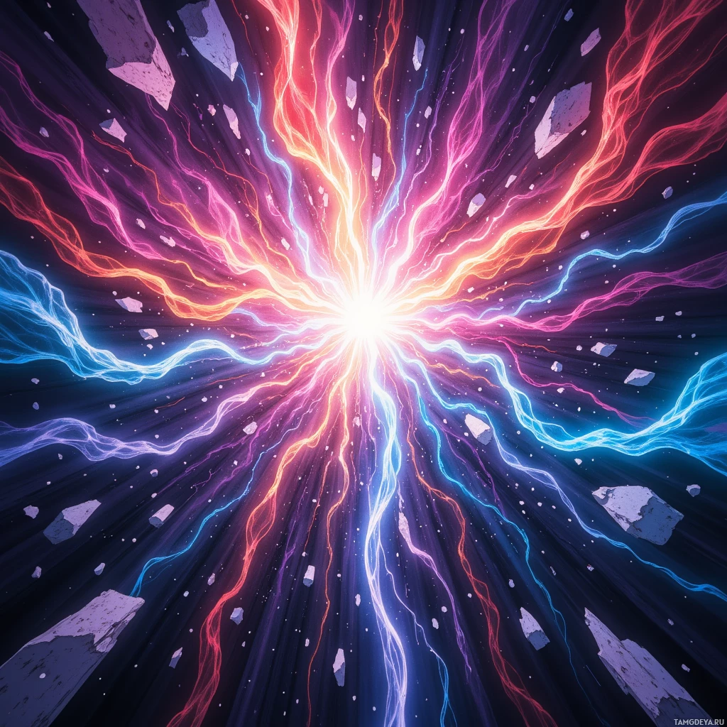 Semi-abstract image with many empty light space at center of beautiful background, that is suitable for the post:  Bass drums thunder, tearing time into shards that echo in your bones.
