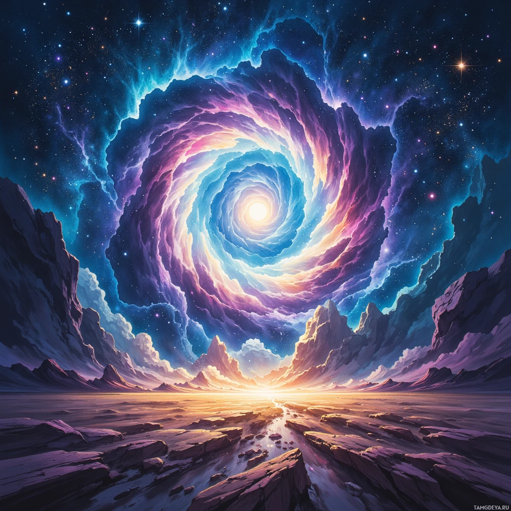 Semi-abstract image with many empty light space at center of beautiful background, that is suitable for the post:  Our voices orbit as a constellation; each star ignites the universe of change.