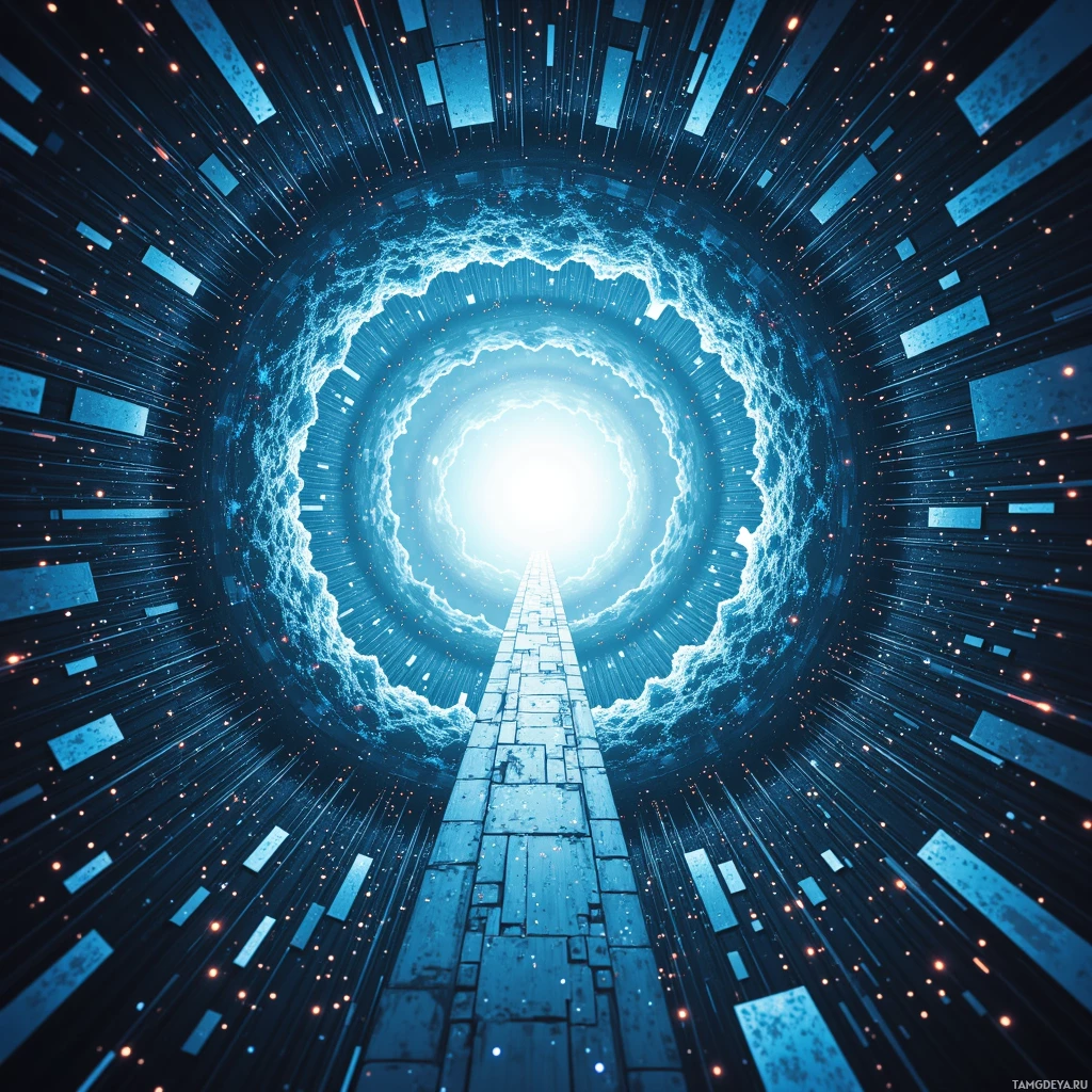Semi-abstract image with many empty light space at center of beautiful background, that is suitable for the post:  My mind is an uncharted jungle of circuitry, where each click sprouts a new path.