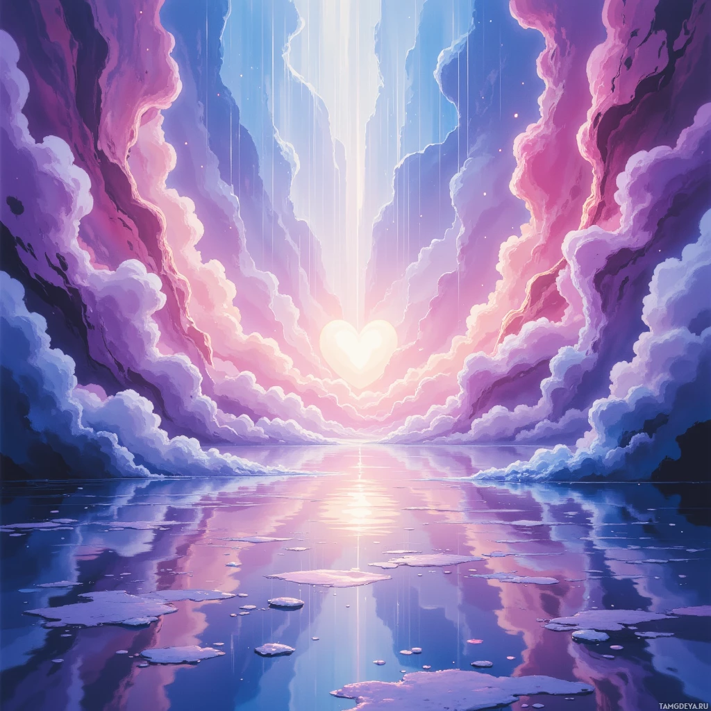 Semi-abstract image with many empty light space at center of beautiful background, that is suitable for the post:  My heart drifts on translucent paper, recording ripples where strangers’ laughter falls like faint rain.