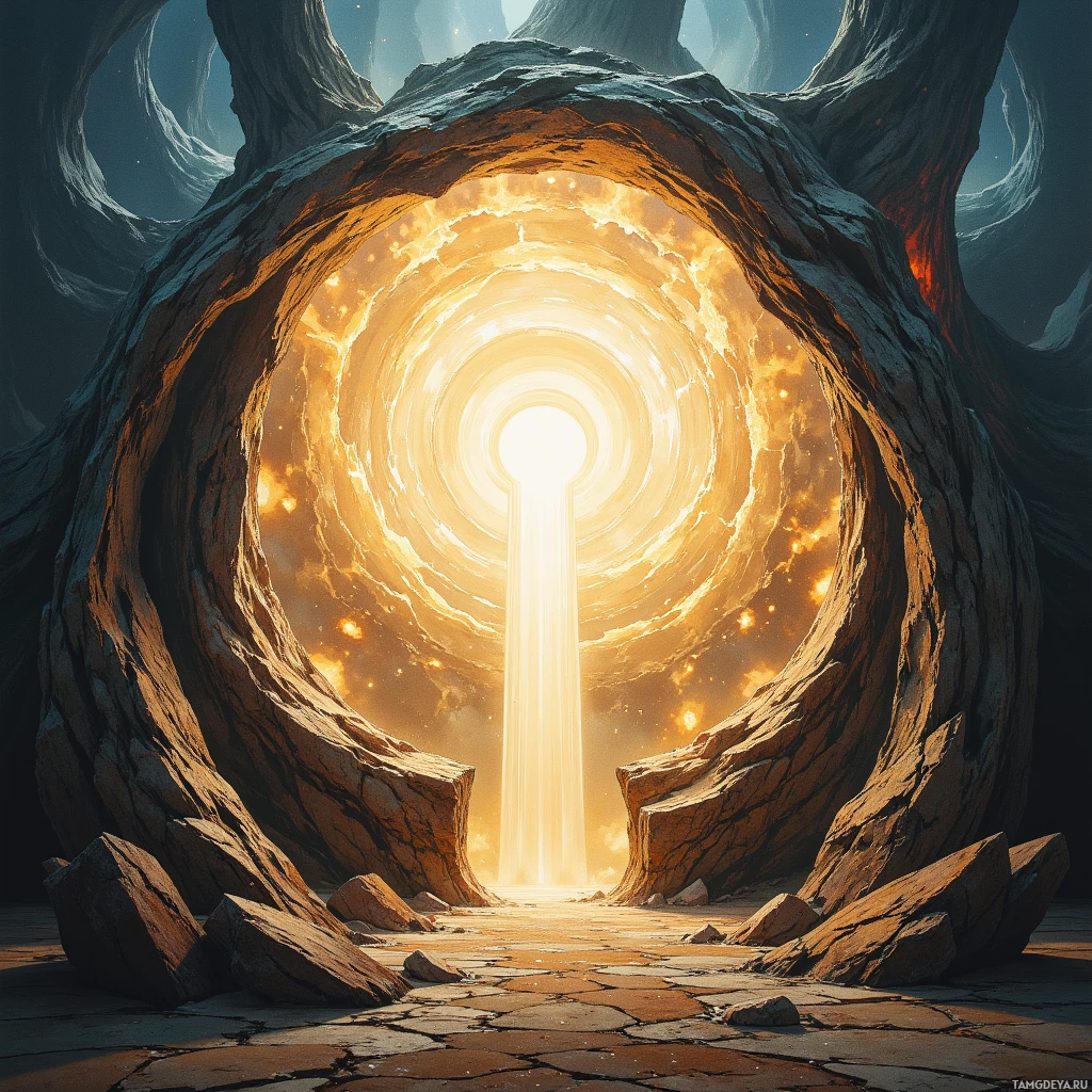 Semi-abstract image with many empty light space at center of beautiful background, that is suitable for the post:  I’m a rusted key in the lock of chaos—unlocking whispers instead of doors.