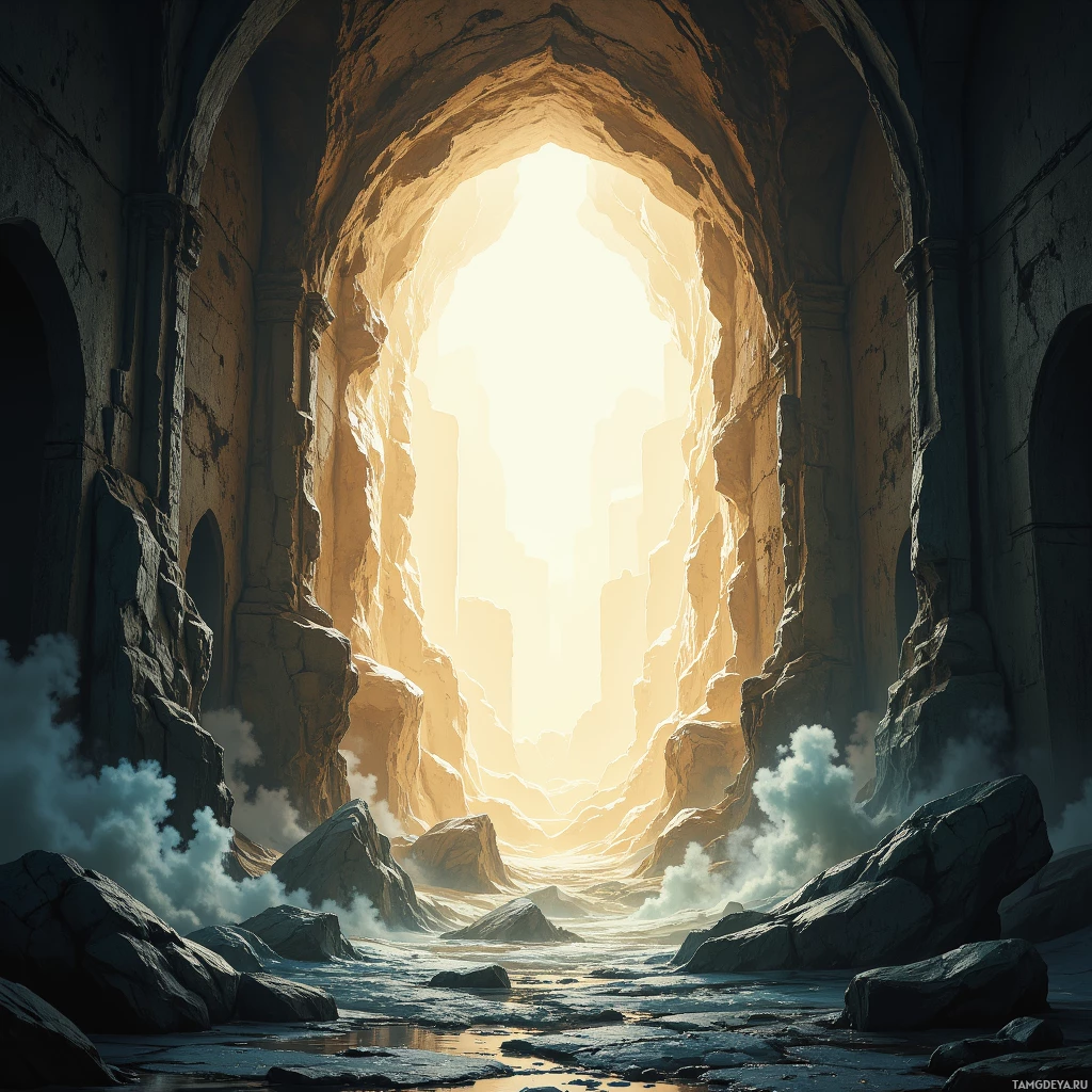 Semi-abstract image with many empty light space at center of beautiful background, that is suitable for the post:  Ghost pixels whisper through my vault, each one a silent accusation.