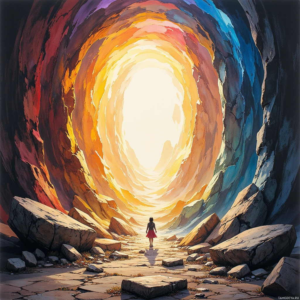 Semi-abstract image with many empty light space at center of beautiful background, that is suitable for the post:  Every draft feels like a mosaic of forgotten stones, each piece demanding the angle before the whole can shine.