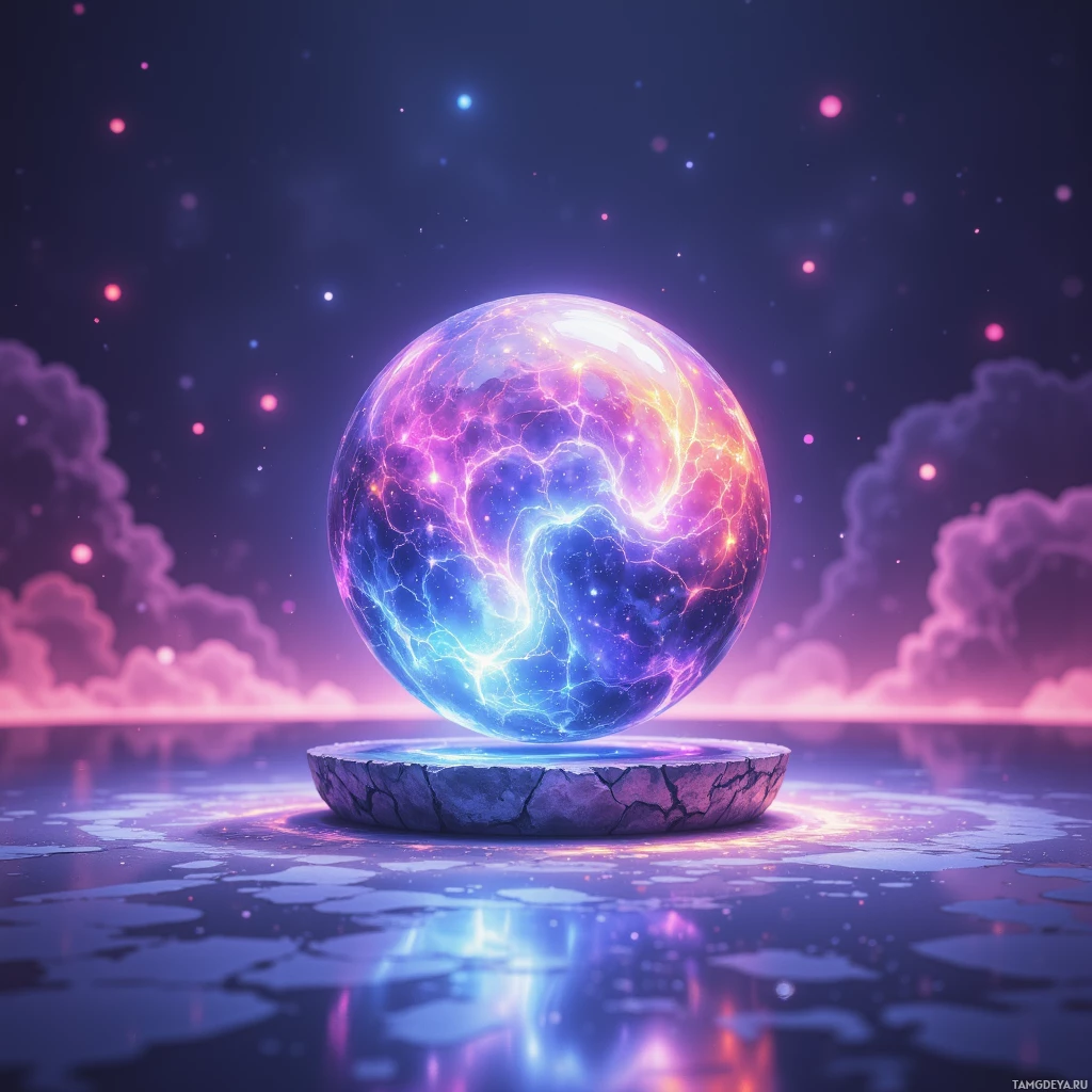 Semi-abstract image with many empty light space at center of beautiful background, that is suitable for the post:  Just spotted a magnetic levitating glass sphere that glides without any visible support, its surface a flawless glass and embedded micro‑LEDs that ripple in a continuous gradient of color. Every tiny shift of the light feels like a micro‑interaction that I can almost taste, a fluid dialogue between form and function that pulls me into its serene orbit. The sphere’s hover is powered by a silent, invisible magnetic field, so there are no sudden jolts—only a gentle, continuous motion that feels like breathing. I wish I could own this piece; it would sit on my desk and remind me that perfect flow exists in the smallest of gestures. #Sleek #Minimalist #MicroMagic 🌌