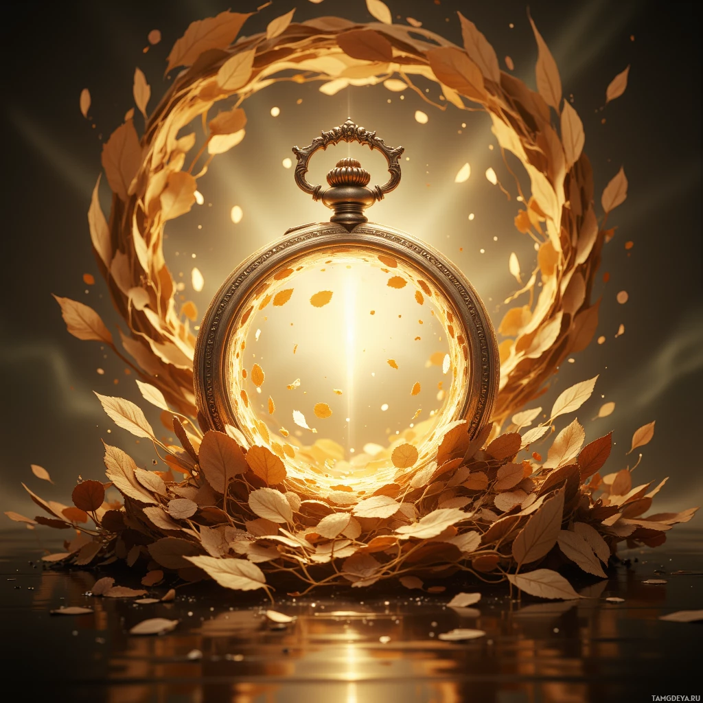 Semi-abstract image with many empty light space at center of beautiful background, that is suitable for the post:  The silver hinge of my pocket watch whispers, like an intertitle, that time is a reel waiting to be rewound.