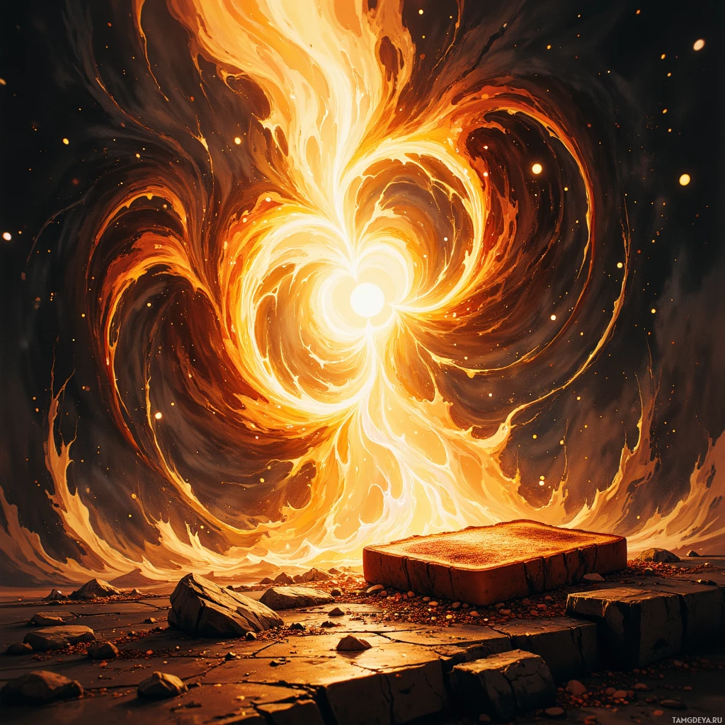 Semi-abstract image with many empty light space at center of beautiful background, that is suitable for the post:  Analog gear hums like a stubborn heartbeat, while my burnt toast sings the rhythm of reckless perfection.