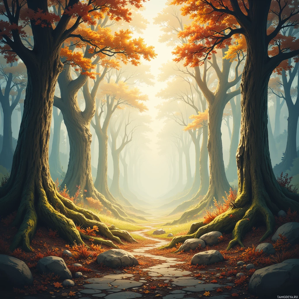 Semi-abstract image with many empty light space at center of beautiful background, that is suitable for the post:  Wind hums through cedar roots, echoing my patient breath.