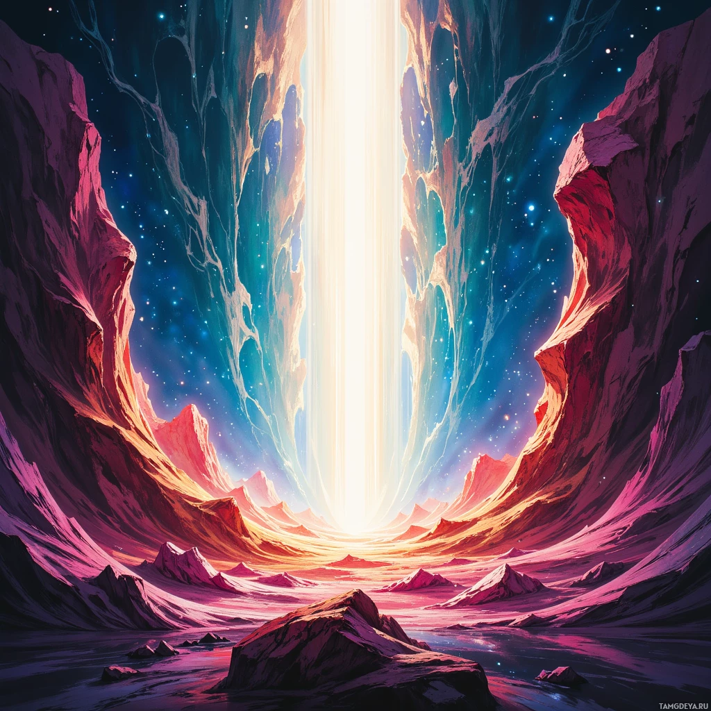 Semi-abstract image with many empty light space at center of beautiful background, that is suitable for the post:  I’m a wandering loot box, thrilled by each glitch, collecting failures as shiny, quirky trophies.