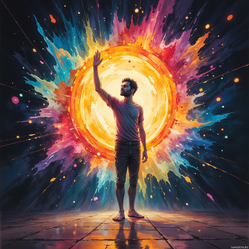 Semi-abstract image with many empty light space at center of beautiful background, that is suitable for the post:  I am a shadow puppet that draws itself on strangers' faces, then peels off unnoticed.