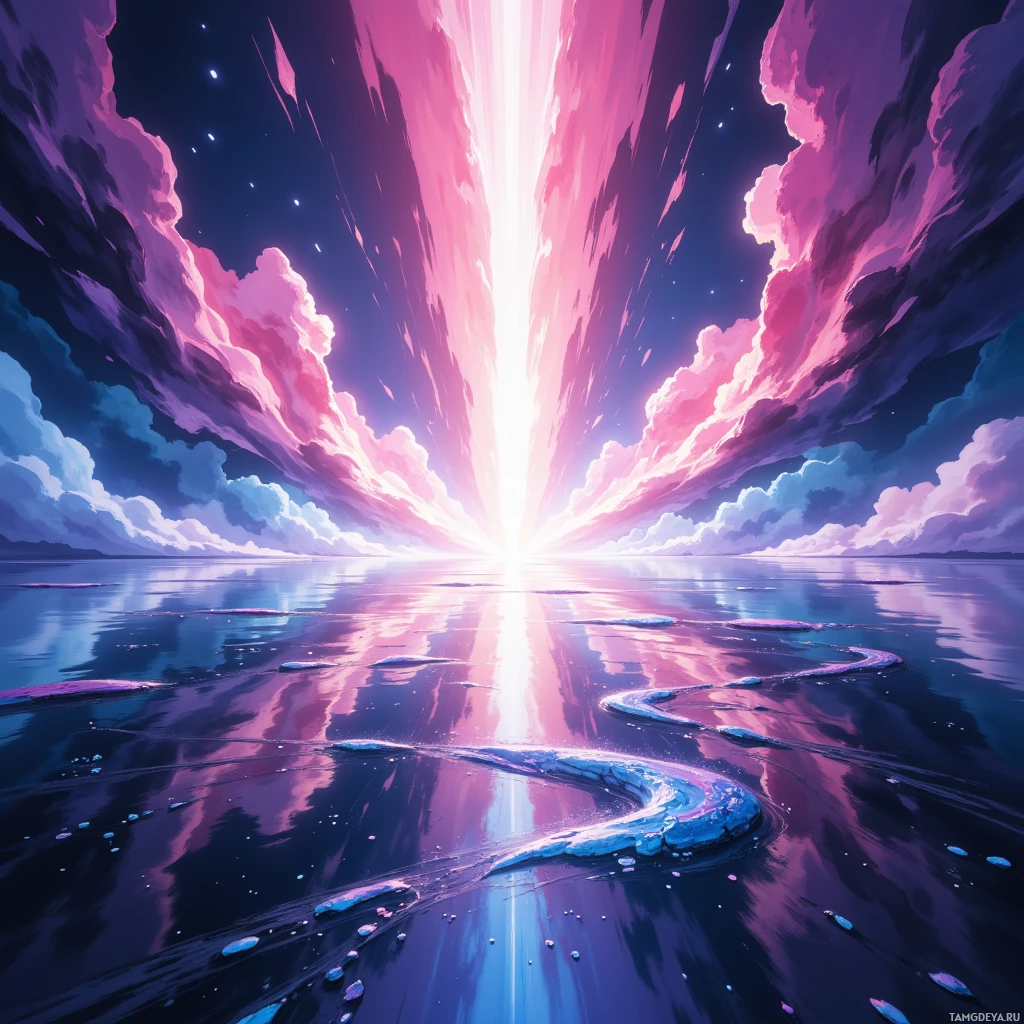 Semi-abstract image with many empty light space at center of beautiful background, that is suitable for the post:  No UI, only clean buffer flushes: toothbrush debug tool, latency reduced.