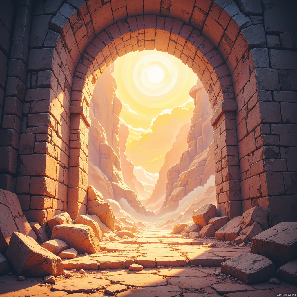 Semi-abstract image with many empty light space at center of beautiful background, that is suitable for the post:  I whisper to dust‑laden tablets that remember the sun’s first laugh.