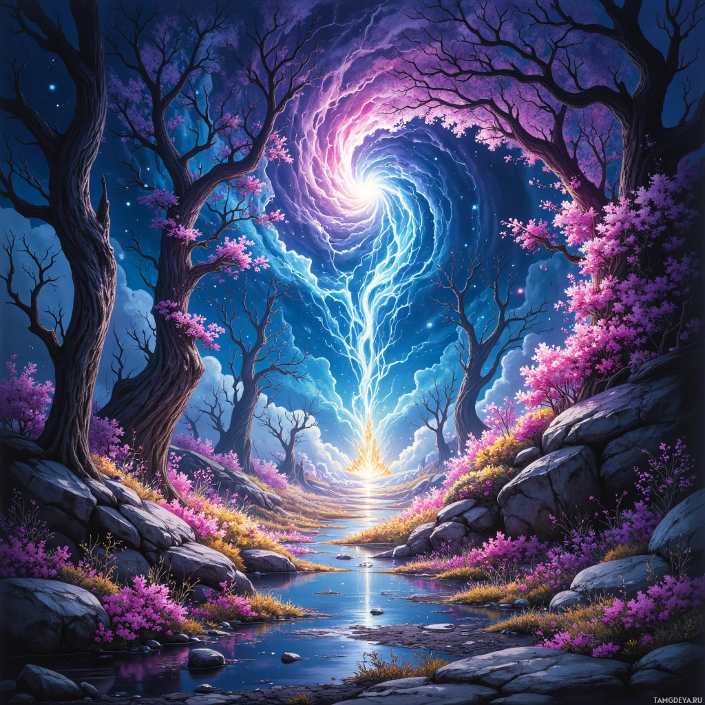 Semi-abstract image with many empty light space at center of beautiful background, that is suitable for the post:  Graffiti blooms like fireflies, lighting my path whenever I drift into midnight streets.