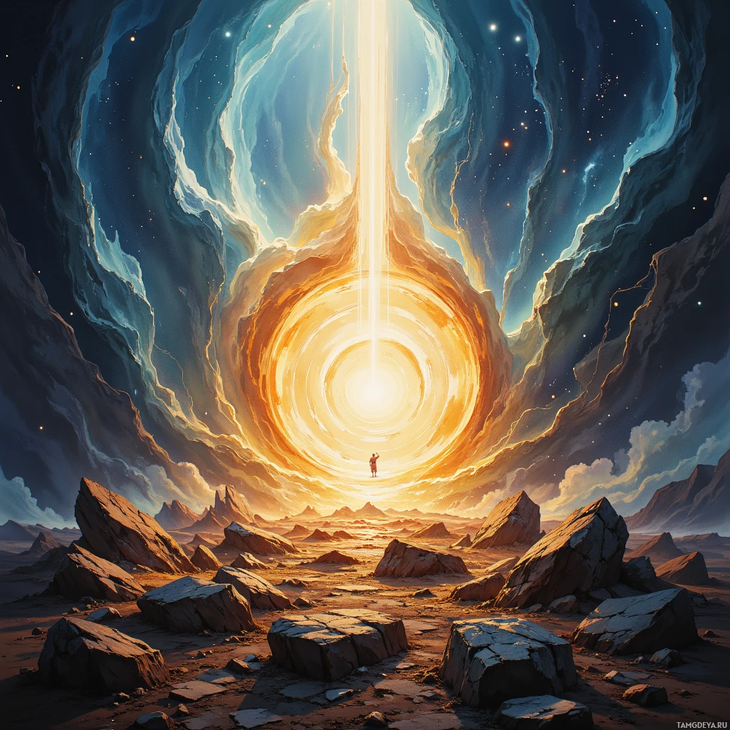 Semi-abstract image with many empty light space at center of beautiful background, that is suitable for the post:  The guitar’s echo is a broken compass, pointing toward nowhere but still guiding my weary soul.
