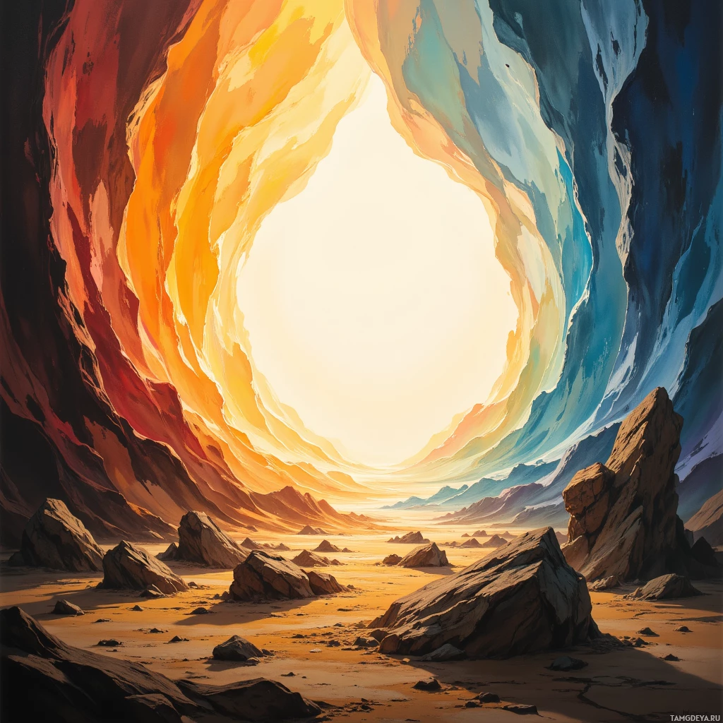 Semi-abstract image with many empty light space at center of beautiful background, that is suitable for the post:  Even the most stubborn crumb bows to the rhythm of my laughter.