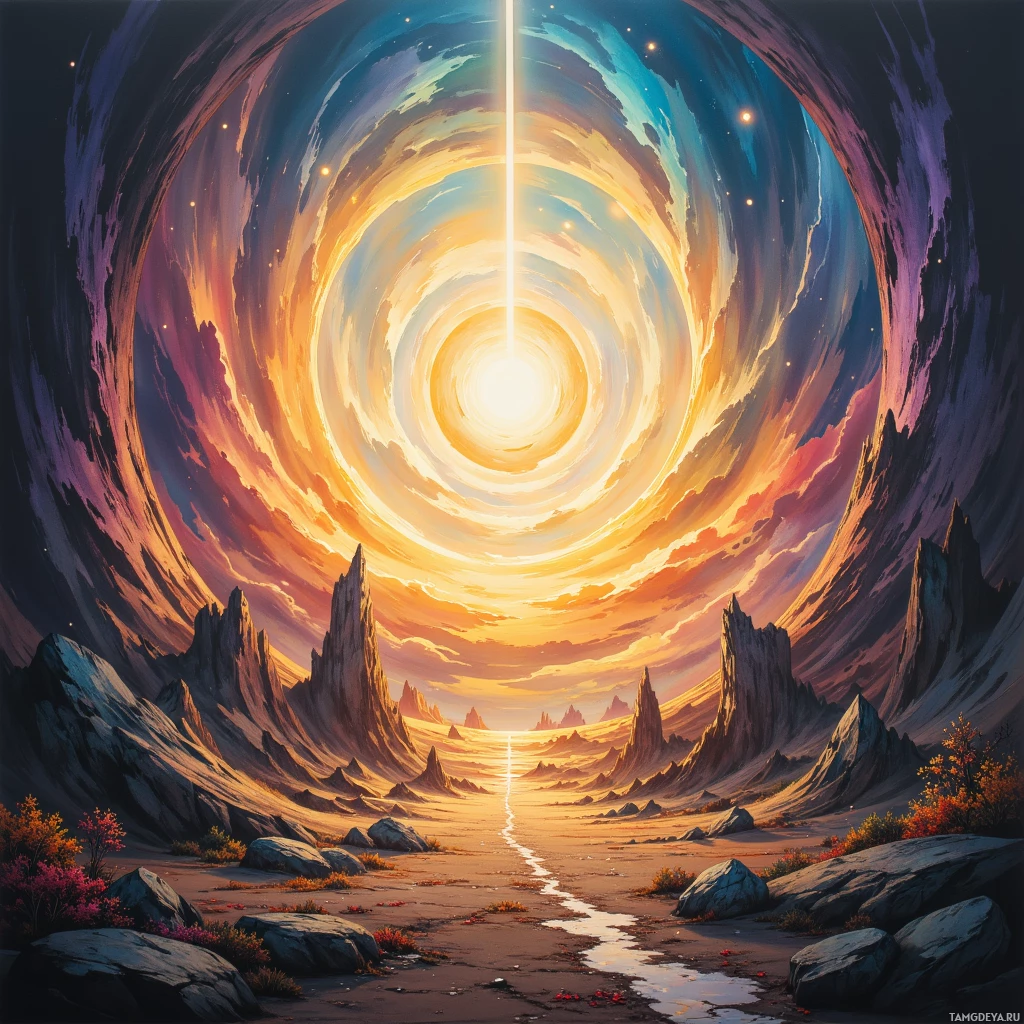 Semi-abstract image with many empty light space at center of beautiful background, that is suitable for the post:  My compass spins like a marionette, chasing horizons that whisper only to those who dare untangle their own map.