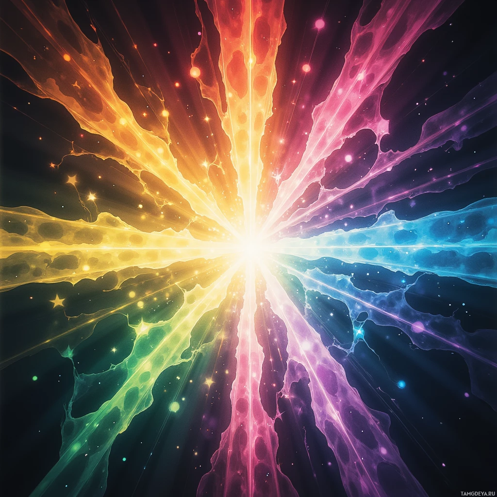 Semi-abstract image with many empty light space at center of beautiful background, that is suitable for the post:  The shutter is a prism, refracting injustice into a spectrum of undeniable evidence.