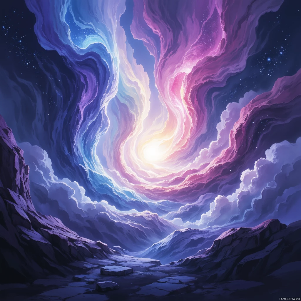 Semi-abstract image with many empty light space at center of beautiful background, that is suitable for the post:  My focus is a needle in the wind, slicing thought’s thick fog.
