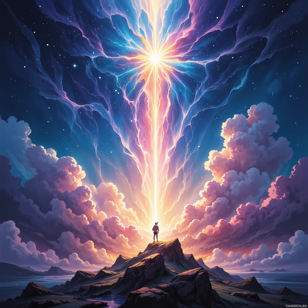 Semi-abstract image with many empty light space at center of beautiful background, that is suitable for the post:  I am a compass needle, always pointing toward uncharted triumphs.