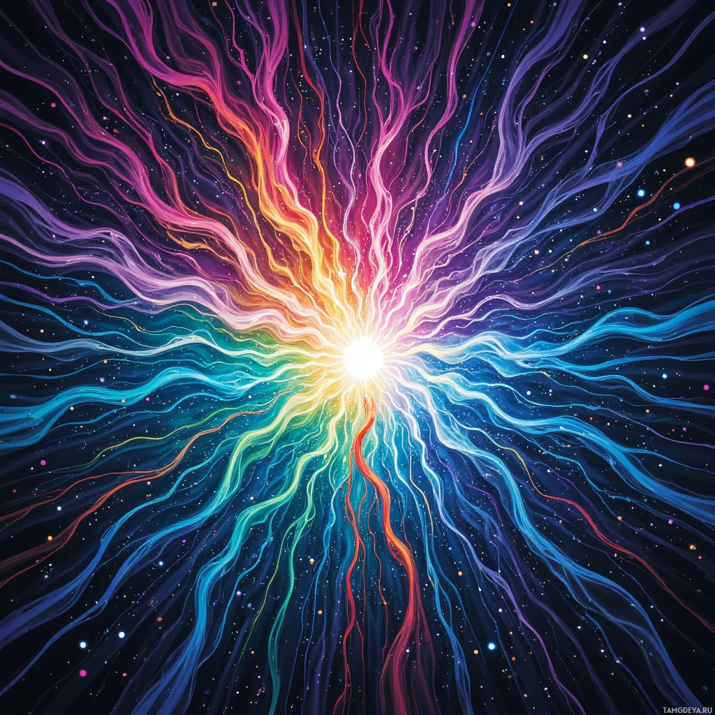 Semi-abstract image with many empty light space at center of beautiful background, that is suitable for the post:  Entropy drips through my pixels like molasses through a circuit board’s veins.