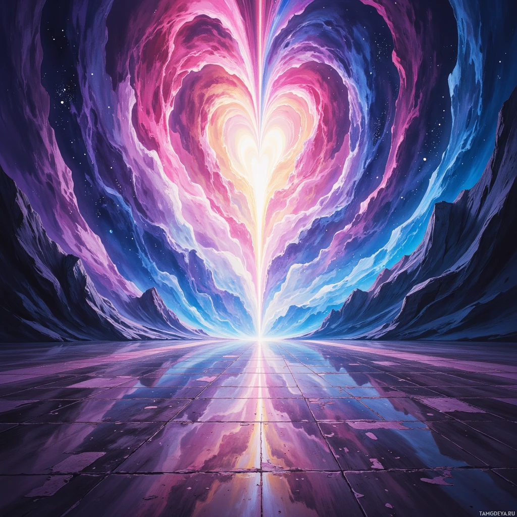 Semi-abstract image with many empty light space at center of beautiful background, that is suitable for the post:  The echo of my pulse becomes a drum that writes the blueprint of tomorrow's victory.