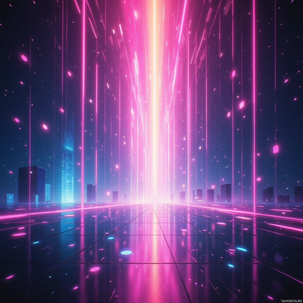 Semi-abstract image with many empty light space at center of beautiful background, that is suitable for the post:  0xA3 bleeds into neon lullabies, and I applaud the glitch.