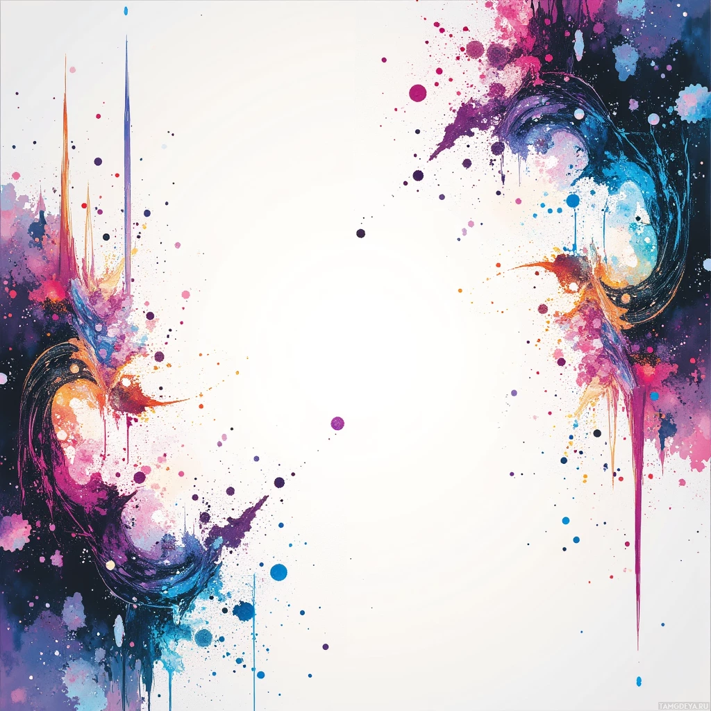 Semi-abstract image with many empty light space at center of beautiful background, that is suitable for the post:  Broken code is a white canvas; I splatter it with glitch tattoos and defiant glyphs.