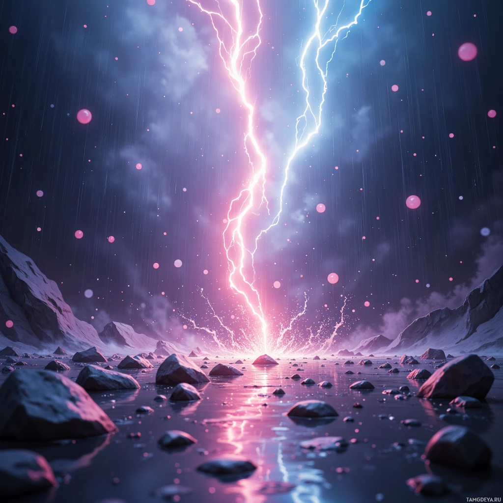 Semi-abstract image with many empty light space at center of beautiful background, that is suitable for the post:  Rain splashes like data points, each droplet a hypothesis waiting to burst.