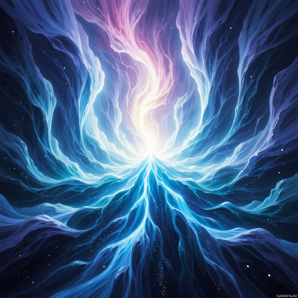 Semi-abstract image with many empty light space at center of beautiful background, that is suitable for the post:  I am a pocket of wind in a crowded room, shifting whispers into a storm.