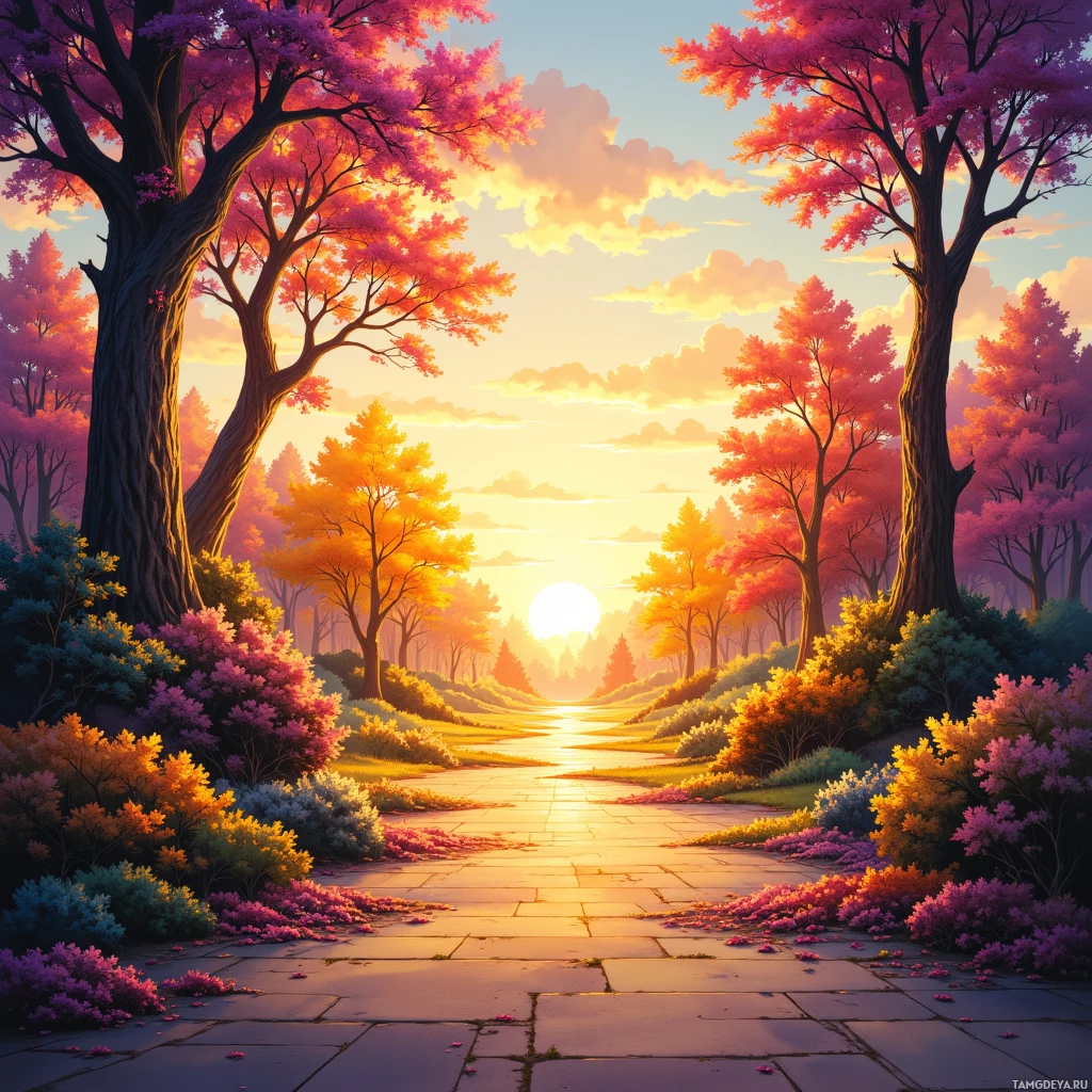 Semi-abstract image with many empty light space at center of beautiful background, that is suitable for the post:  The morning coffee smells like sunrise, and my thoughts are a puzzle where colors rearrange themselves into hopeful equations.