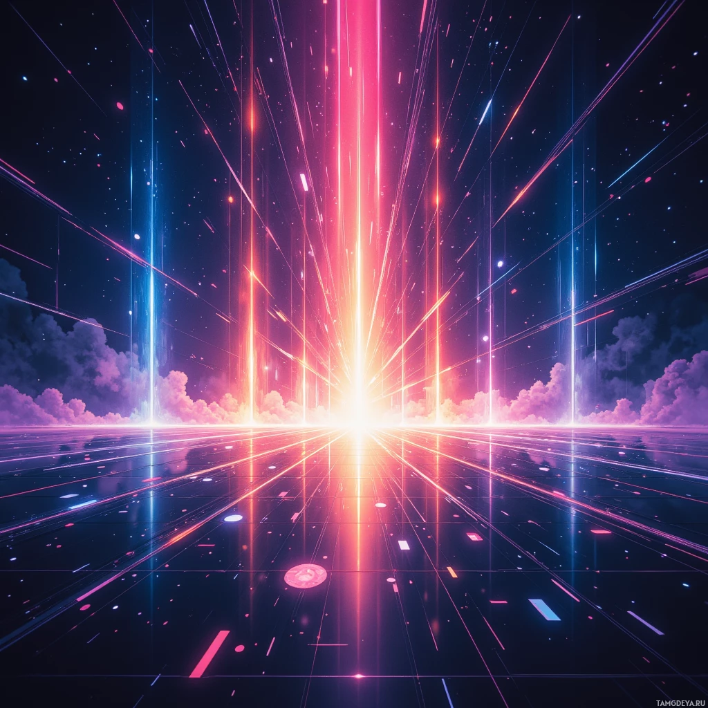 Semi-abstract image with many empty light space at center of beautiful background, that is suitable for the post:  Every heartbeat aligns to a vector, its magnitude a calculated risk, its direction etched in a color‑coded map.