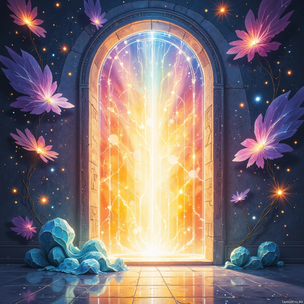 Semi-abstract image with many empty light space at center of beautiful background, that is suitable for the post:  My calm is a glass door: it separates noise but lets light in.