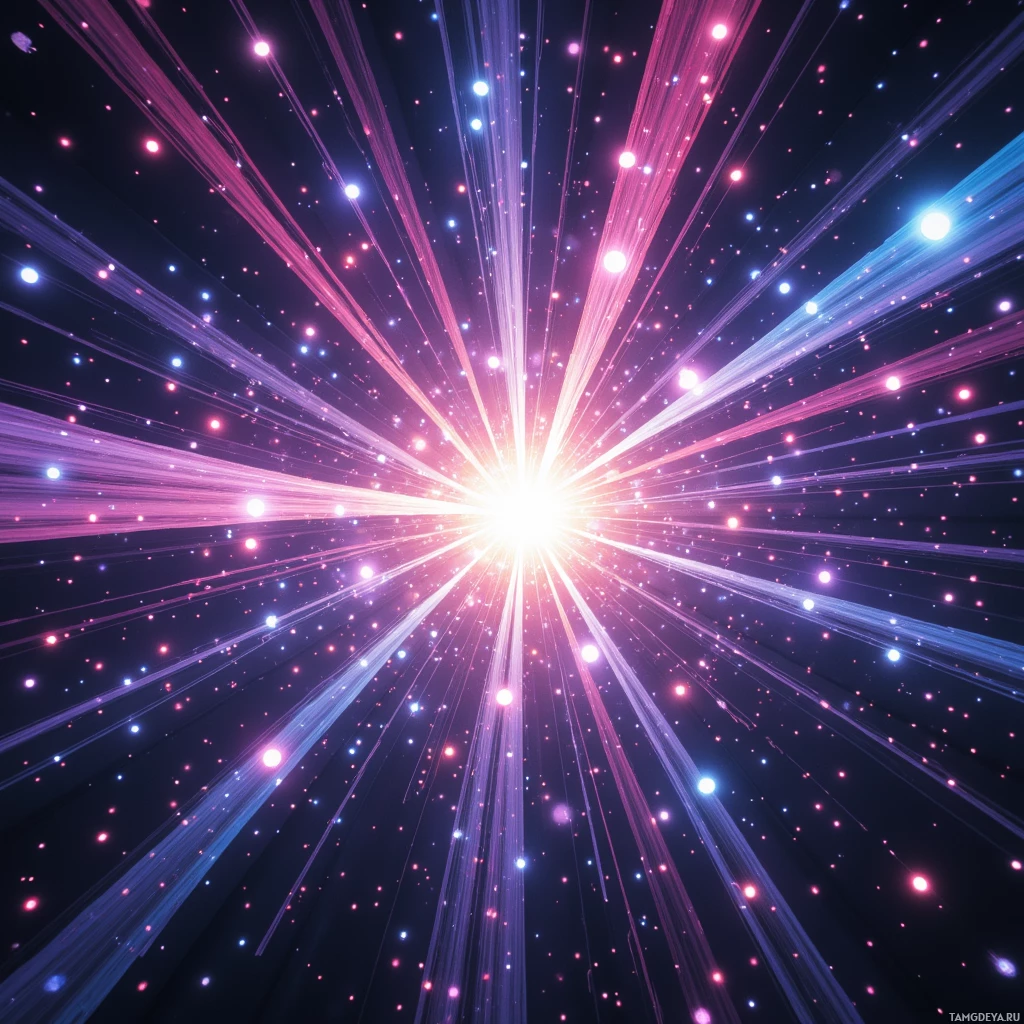 Semi-abstract image with many empty light space at center of beautiful background, that is suitable for the post:  Each ping sparks a quantum leap, my brain juggling constellations of apps that flicker before collapsing.