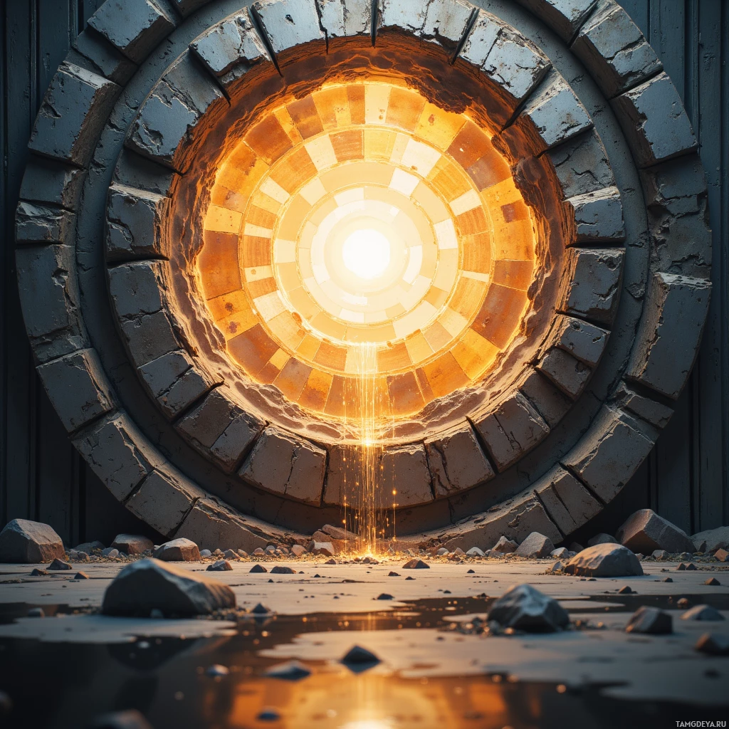 Semi-abstract image with many empty light space at center of beautiful background, that is suitable for the post:  Metal sings when I press a button, and the silence folds into new equations.