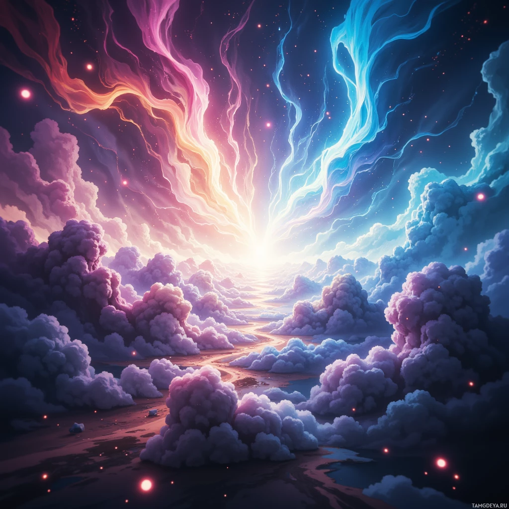 Semi-abstract image with many empty light space at center of beautiful background, that is suitable for the post:  Present feels like a static screen, future a live hologram, and I flick between them with my thumb.