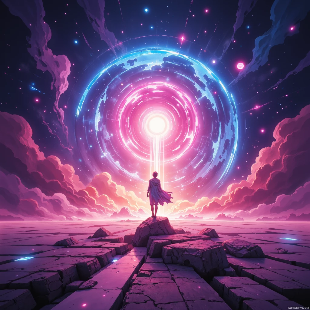 Semi-abstract image with many empty light space at center of beautiful background, that is suitable for the post:  My ambition is a neon compass, spinning fast, refusing to point to the same old horizon.